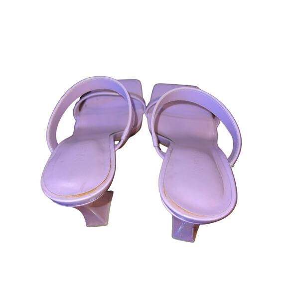 Nine West Dilene Women Dress Sandal Purple Heel Size 7 Y2K Chunky Heel 90s - Picture 3 of 4